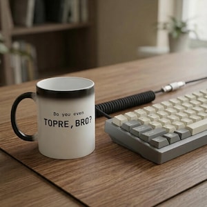 ¿De verdad conoces TOPRE, HERMANO? / Taza mágica termosensible de 325 ml / Teclado mecánico, Keebs