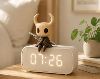 Handmade Wooden Hollow Knight Figurine, Gamer Desk Decor