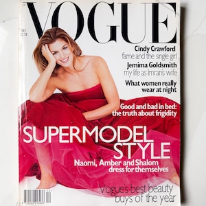 Vogue December 1995 - Etsy