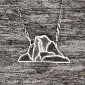 Half Dome Mountain Necklace
