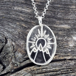 Sun + Moon Mountain Necklace
