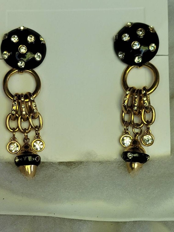 Eighties  Elegance Big Statement Earrings - image 5