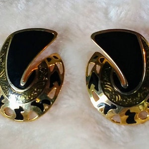 Gold & Brown Berebi Classic Cut Earings