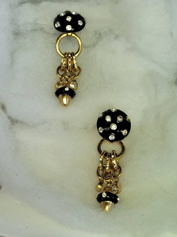 Eighties  Elegance Big Statement Earrings - image 3