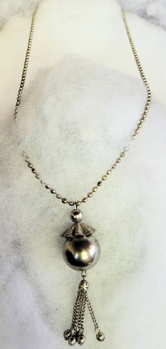 Sleek Stylish Mid Century Ball & Chain  Pendant