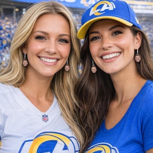 Sean McVay Earrings Football Coach Los Angeles Rams Game Day