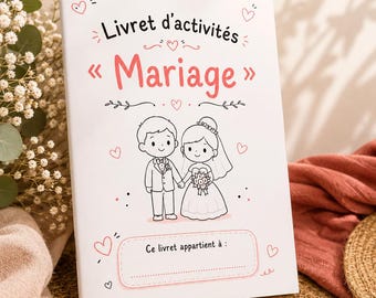 Cuadernillo de actividades para niños sobre bodas