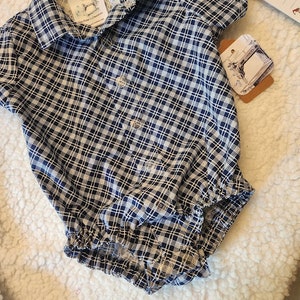 Blue Check dressy shirt for boys Dressy body suit for boys