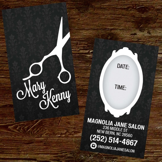 Custom Hair Stylist Business Cards Professionally Printed Etsy