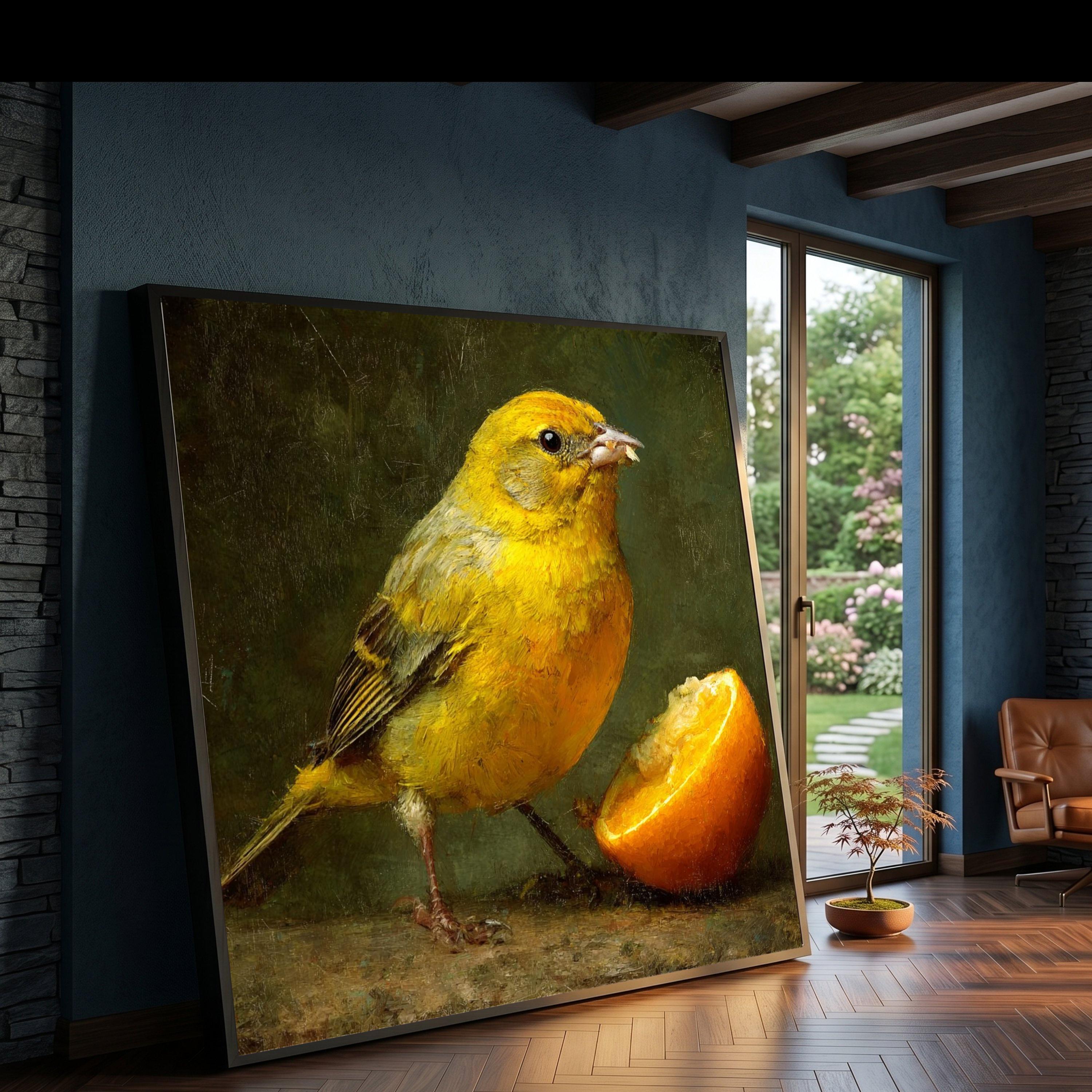 Canary Bird Painting - Etsy