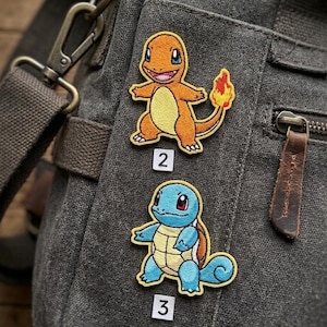 Anime Poke Aufnäher zum Aufbügeln, Anime Liebhaber Rucksack Patches, Anime Poke Patches, Poke Freunde
