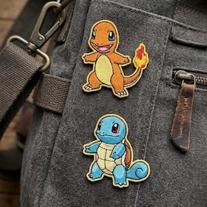 Toppe ricamate termoadesive di Pokémon, toppe per zaini per amanti degli anime, toppe da cucire di Pokémon, amici di Pokémon