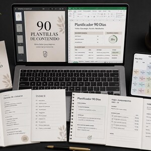 Compleet contentbeheersysteem voor sociale media | 90 sjablonen + planner voor 90 dagen | Organiseer je berichten