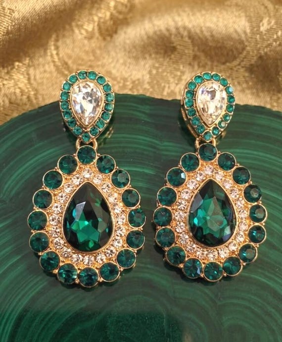 Orecchini pendenti vintage stile barocco per donna