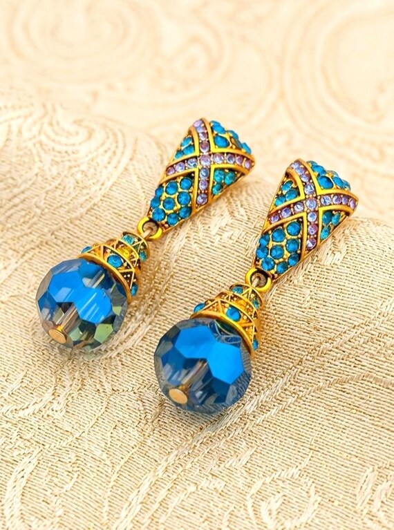 Orecchini stile vintage con zirconi per donna