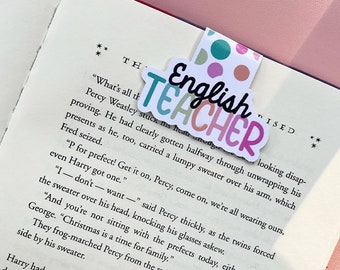 English Teacher Magnetic Bookmark