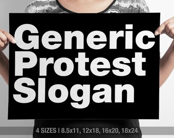 INSTANT DOWNLOAD Generic Protest Slogan Sign, Womens March Sign, 2019 Womens Wave Sign, March Poster, Anti Trump, Activist Sign