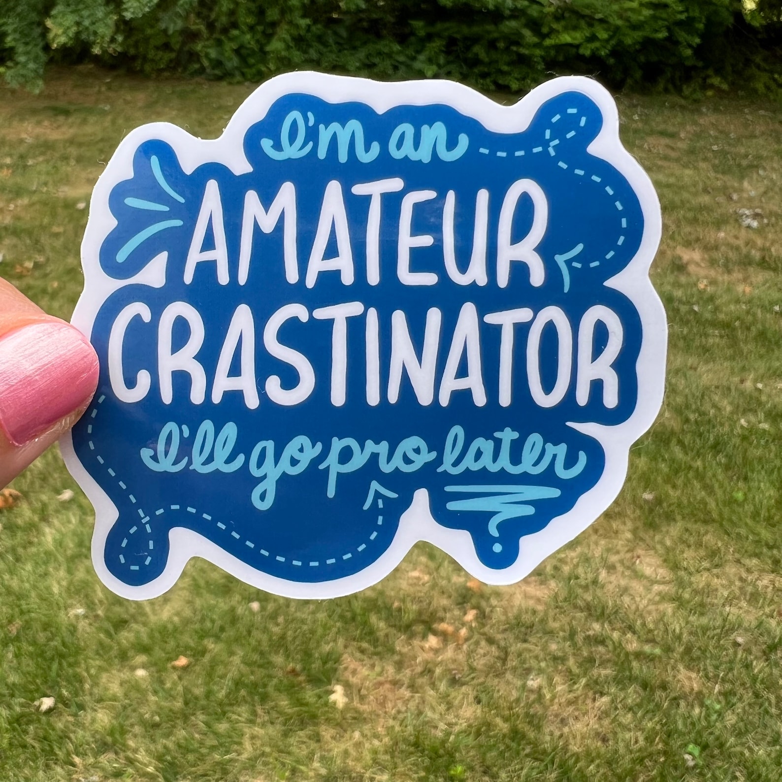 Procrastinate Sticker Funny Procrastination Sticker - Etsy