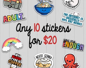 Pick Any 10 Stickers