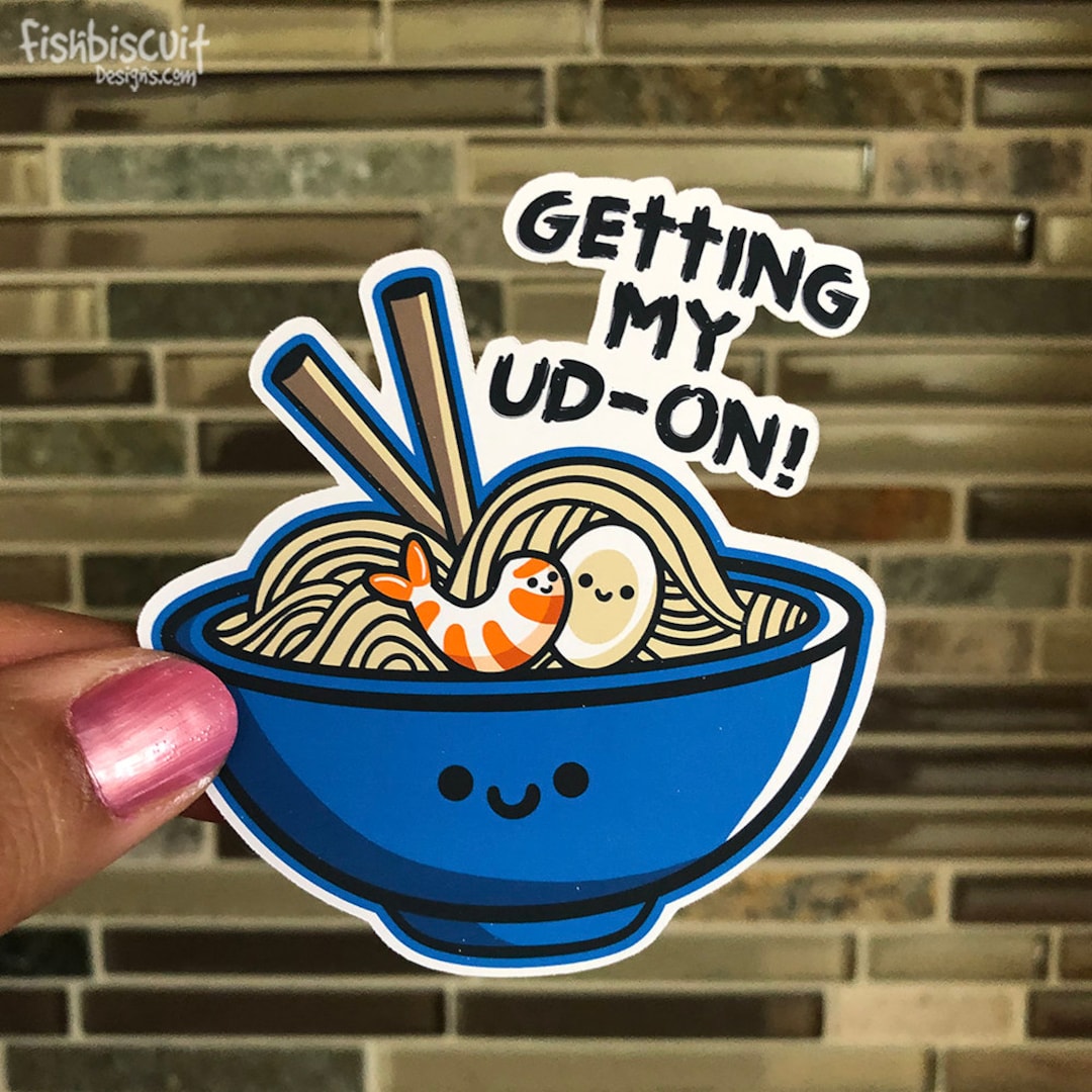 Udo Sticker Udon Noodles Sticker - Etsy