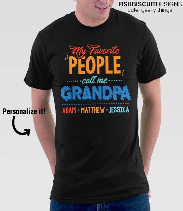 T-shirt Papi Et Petite-Fille - Cadeau Famille - 100% Coton - Message Sentimental