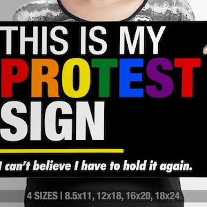 INSTANT DOWNLOAD Womens March Sign Womens Wave Protest Sign
