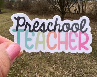 Preschool Teacher Sticker
