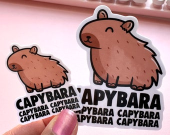 Cute Capybara Sticker Two Sizes Available