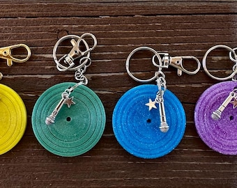 Record Keychain With NFC Tap to Open Streaming Music