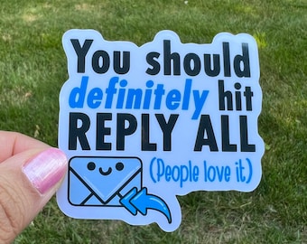 Cute Mail Envelope Reply All Email Sticker