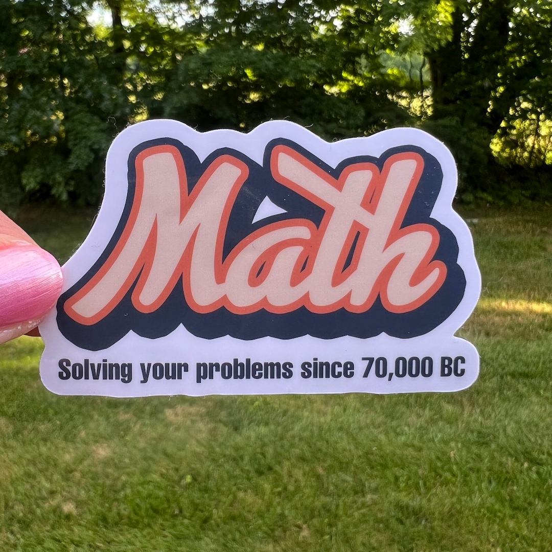 Math Problems Sticker - Etsy