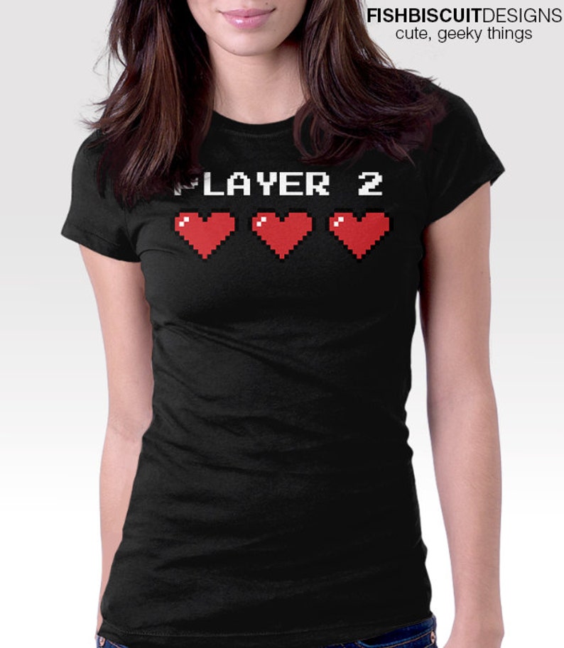 Player 2 Two shirt, Couples Shirt, Bride Groom Husband Wife Boyfriend Girlfriend, Best Friends, matching shirts for honeymoon, family shirts image 2