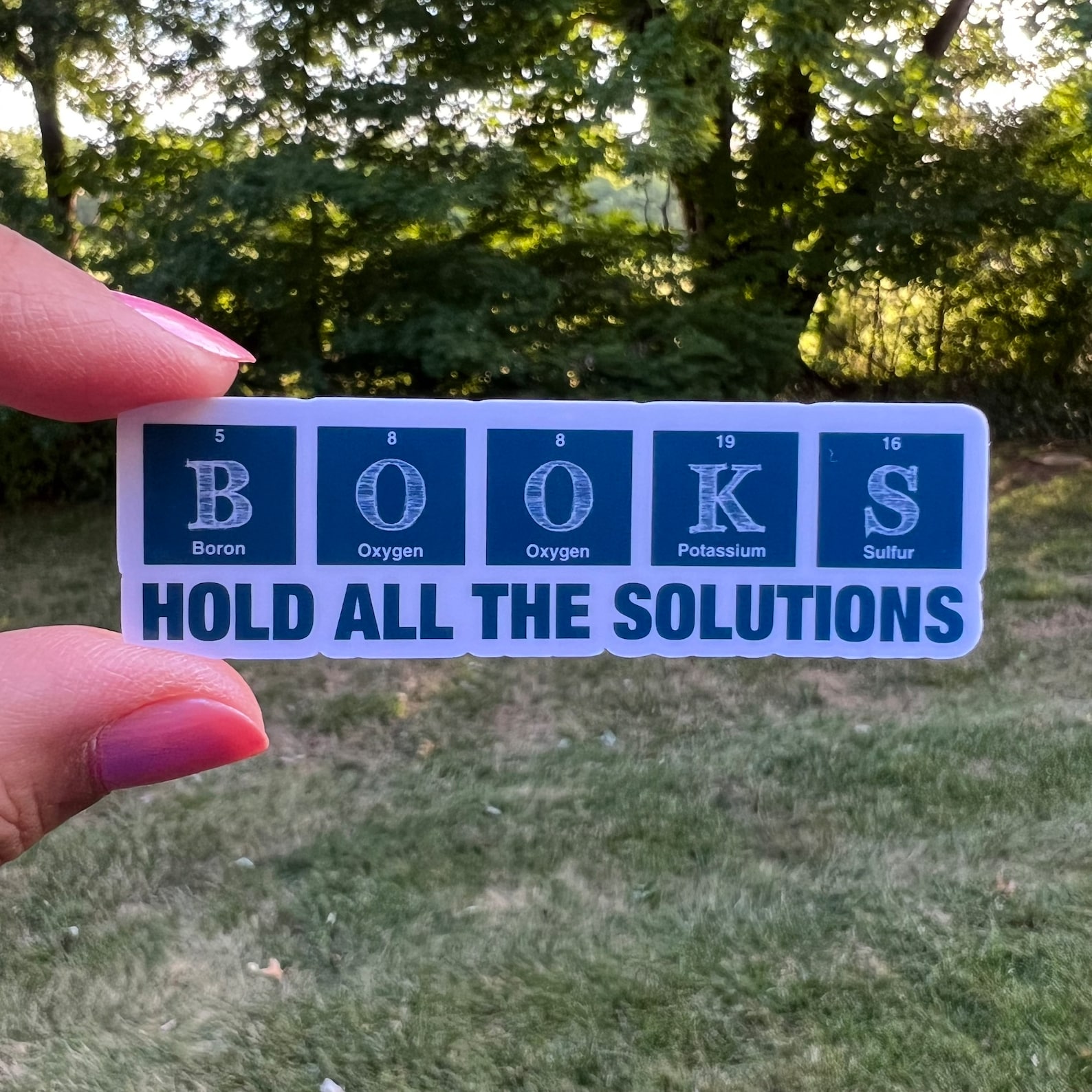 Periodic Table of Elements Book Sticker - Etsy