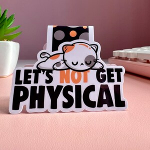 Cute Cat Exercise Magnetic Bookmark