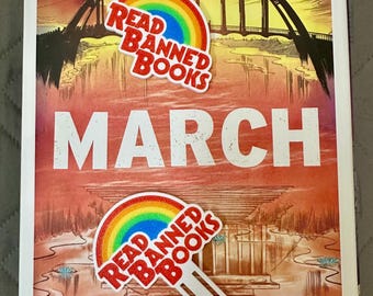 Read Banned Books Keychain or Boomark 3D Printed