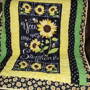 You are my Sunshine Adult Lap Quilt