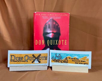 Marcapáginas de Don Quijote (linograbado)