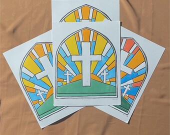 Grabado en linóleo en ascenso