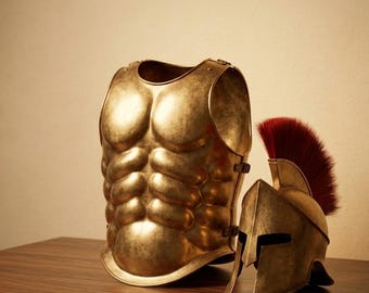 Spartan Warrior Armor Costume, Handmade Greek Spartan Armor Set, Medieval Warrior Costume, Roman Gladiator Armor, LARP Cosplay Reenactment