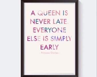 Queen Is Never Late Etsy