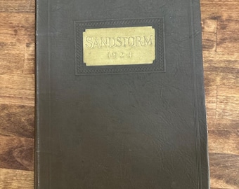 1924 Sandstorm Yearbook From Memphis, Texas