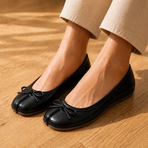 Tabi-ballerina's dames, schoenen met splitten, comfortabele lichtgewicht ballerina's