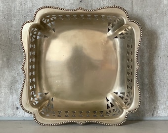 Plato E.P.N.S, plato decorativo de metal vintage