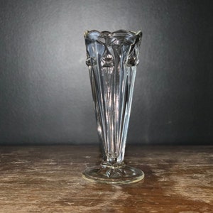Noorse glazen vaas, art-deco glazen vaas, Hadeland-vaas Bodil