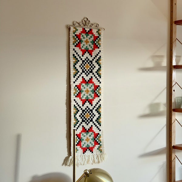 Norwegian bell pull , Norwegian folk art , Norwegian Christmas wall decor