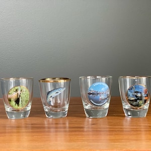 Norwegian souvenir shot glass , Norwegian gifts