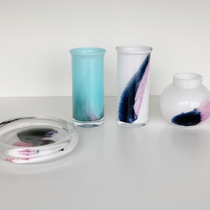 Torbjørn Torgersen Randsfjord Glazen Vaas Cosmos Serie Noorse Designers Collectible Glass Scandinavian Design Art Glass Hadeland Glass