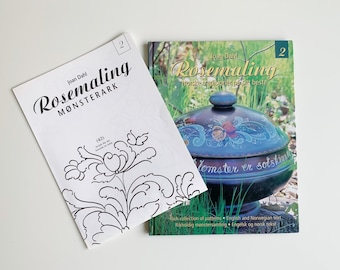 Rosemaling book , Norway rosemaling , Norwegian folk art