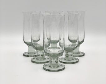 Norwegian vintage wine glasses set of 6 , Hadeland Norway drinking glass