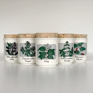 Arabia Finland Spice Jars , Selling per one , Ceramic Spice Jars